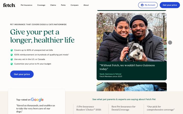 Screenshot of fetchpet.com
