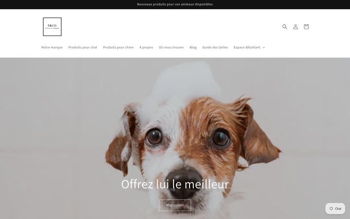 Screenshot of fetcoshop.com