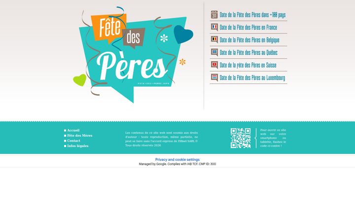 Screenshot of fete-des-peres.info