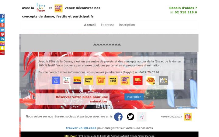 Screenshot of fetedeladanse.org