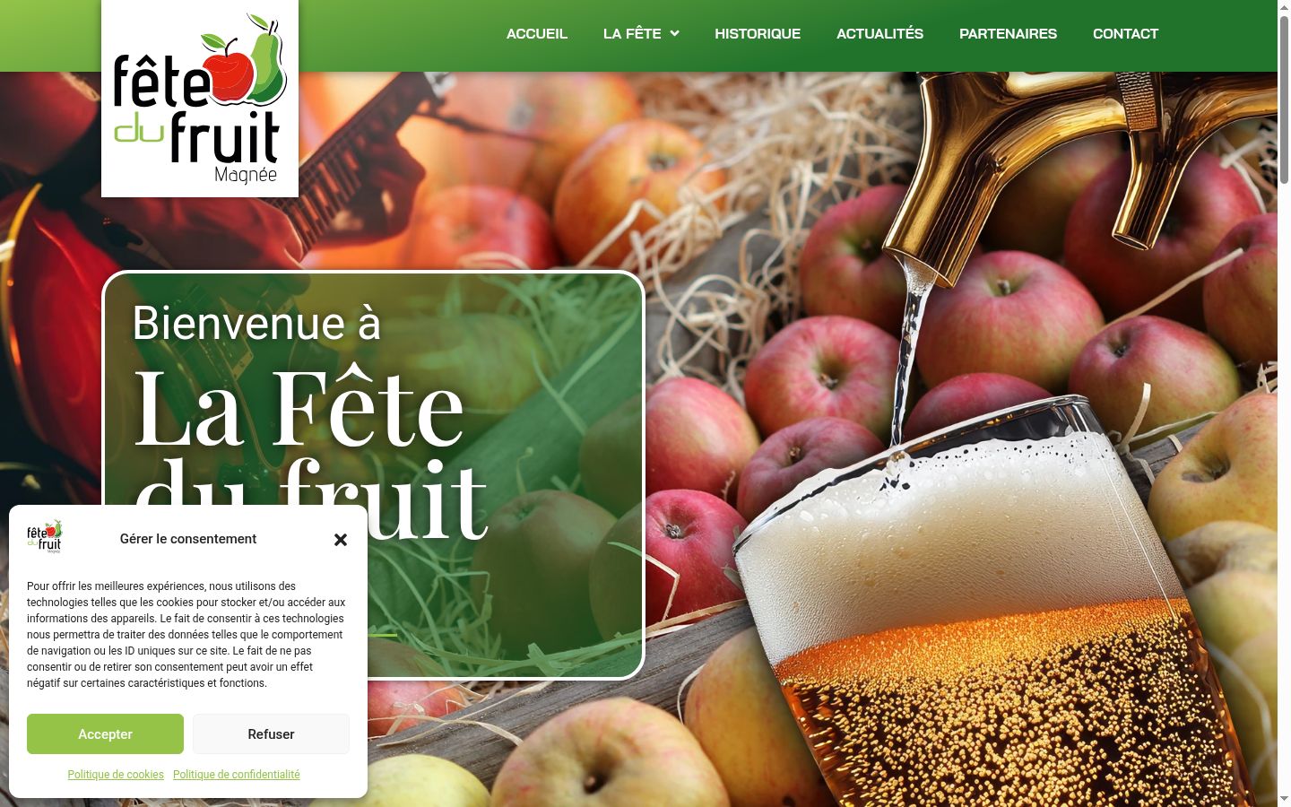 Screenshot tal-banner tal-kunsens muri qabel kwalunkwe interazzjoni