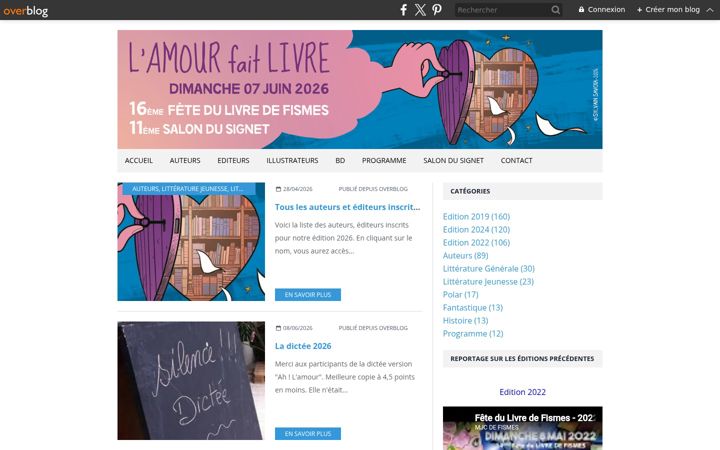 Screenshot of fetedulivredefismes.fr