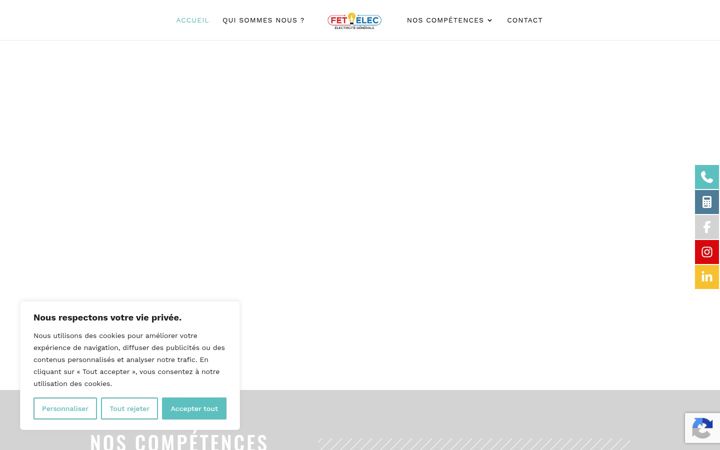 Screenshot of fetelec.fr