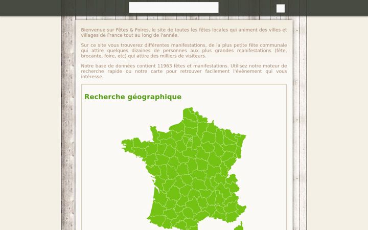 Screenshot of fetes-et-foires.com
