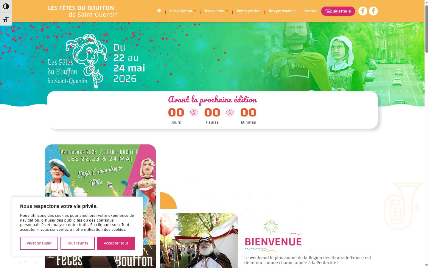 Screenshot des Einwilligungsbanners vor jeglicher Interaktion