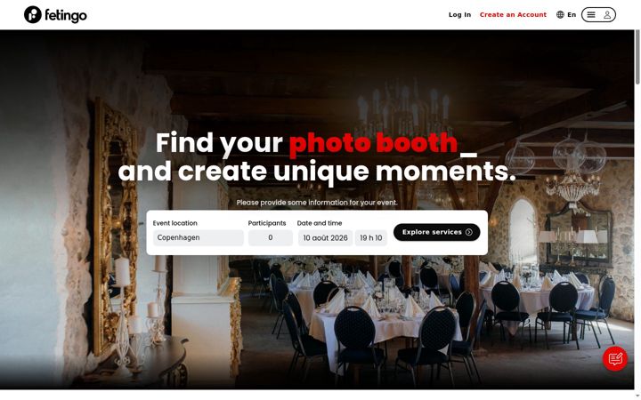 Screenshot of fetingo.com