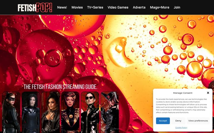 Screenshot of fetishpop.com