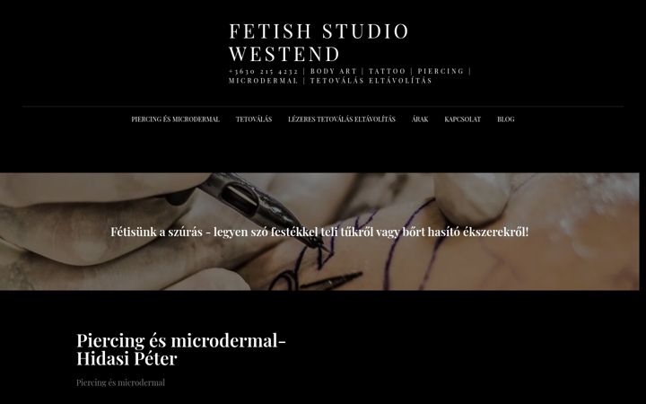 Screenshot of fetishtattoo.com