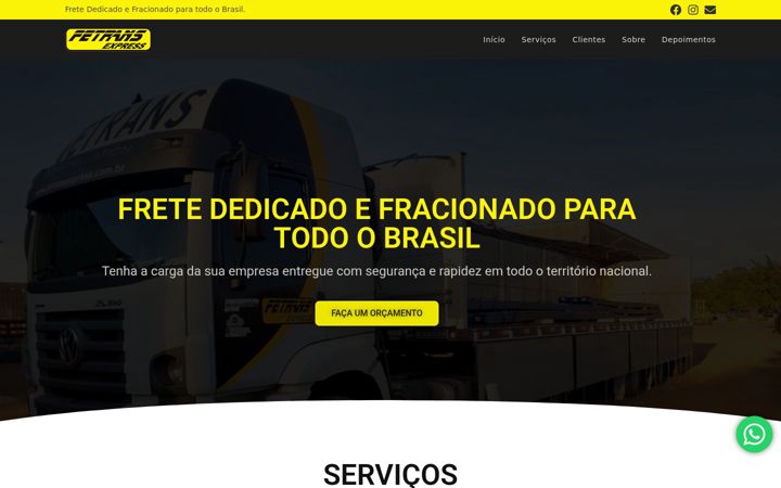 Snimka zaslona za fetransexpress.com.br