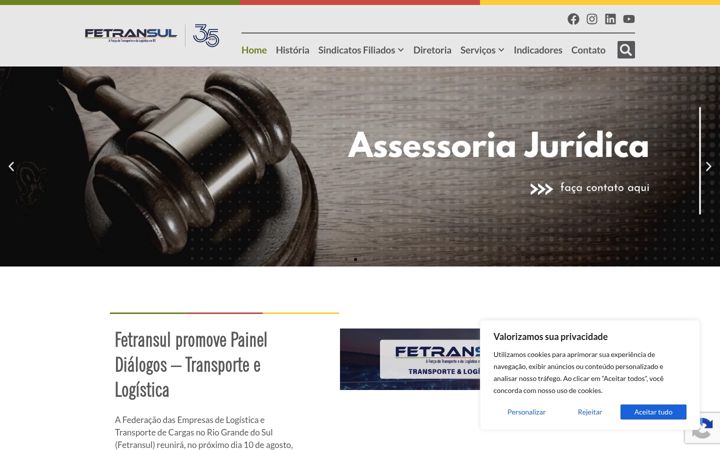 Snimka zaslona za fetransul.com.br