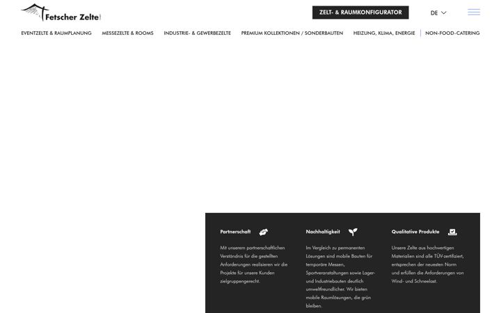 Screenshot of fetscher-zelte.com