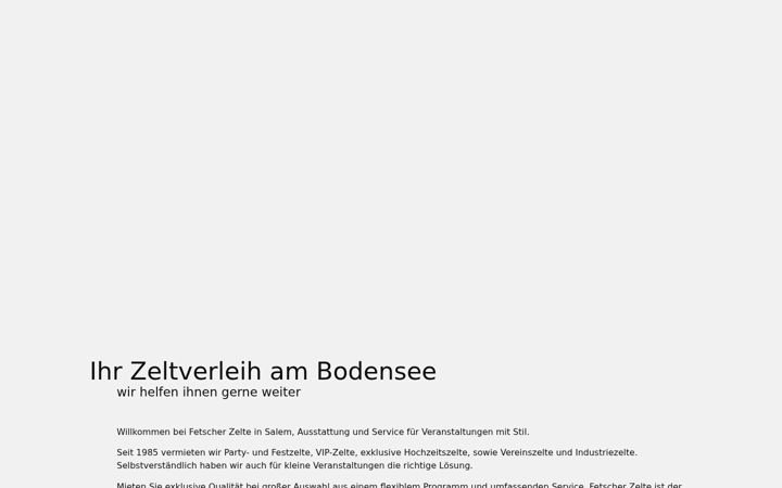 Screenshot ta' fetscher-zelte.de