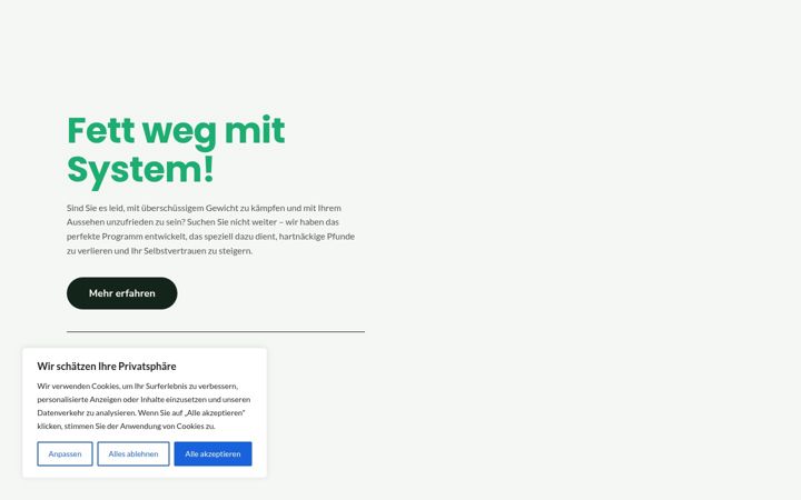 Snímek obrazovky fett-weg-mit-system.de