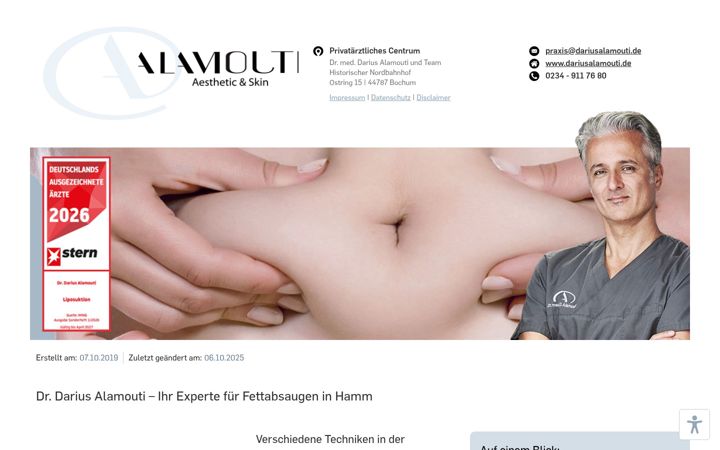 Skärmbild av fettabsaugen-hamm.de