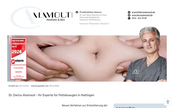 Skärmbild av fettabsaugen-hattingen.de