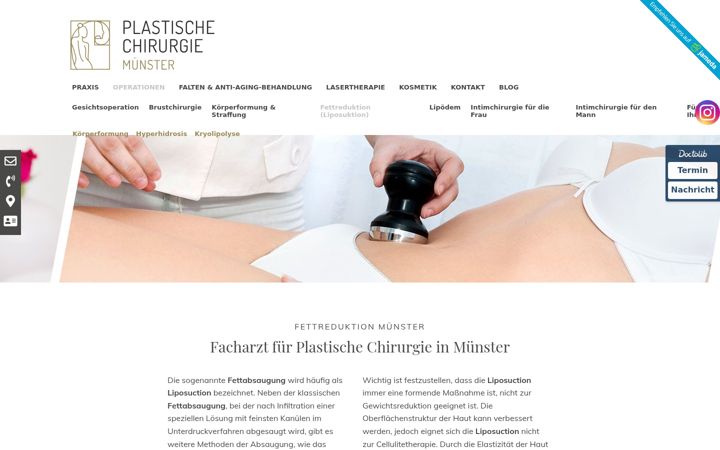 Screenshot of fettabsaugung-muenster.com
