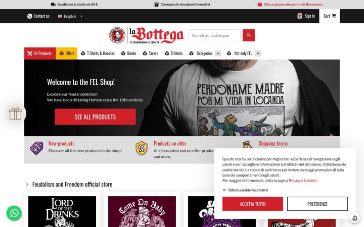 Screenshot of feudalesimoeliberta.com