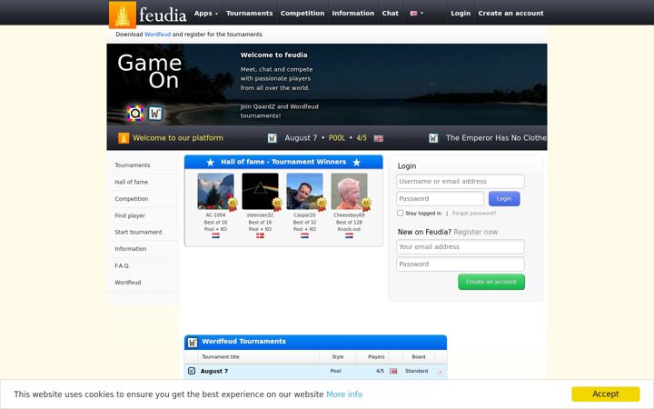 Screenshot of feudia.com