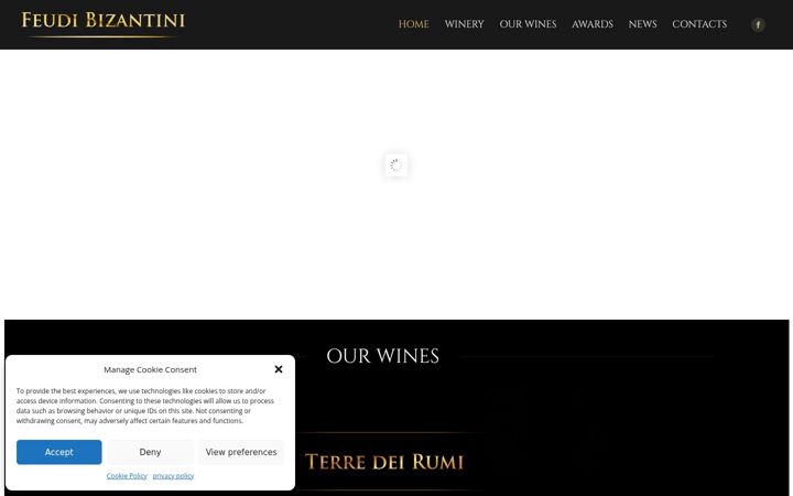 Screenshot ta' feudibizantini.it