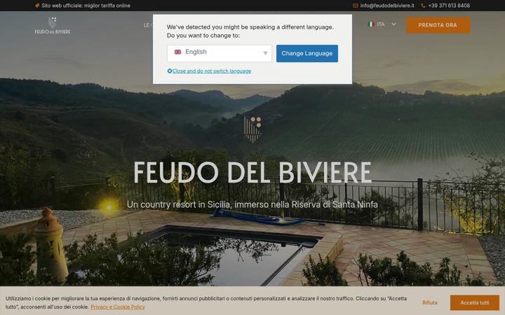 Screenshot of feudodelbiviere.eu