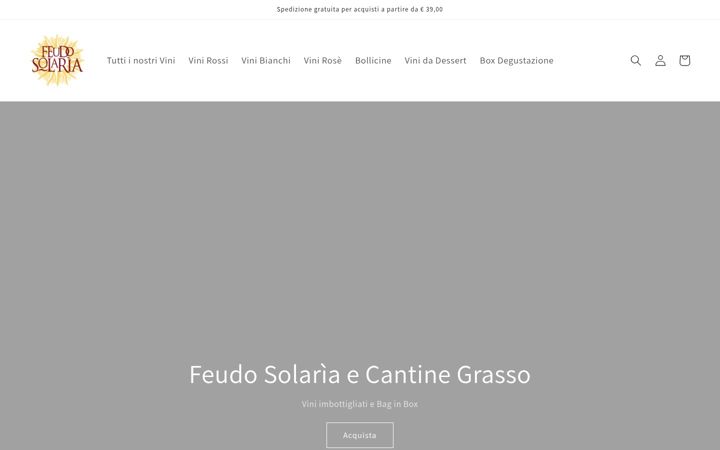 Screenshot of feudosolariastore.it