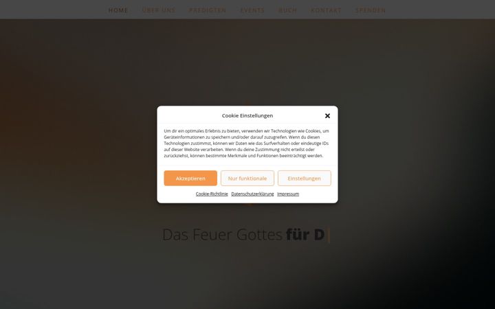 Ekrānuzņēmums no feuer-gottes-gemeinde.de