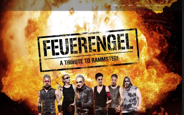 Screenshot of feuerengel.de
