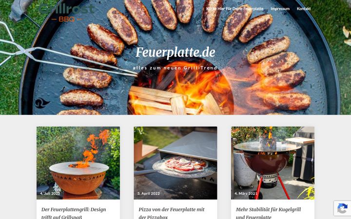 Screenshot of feuerplatte.de