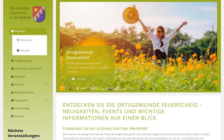Screenshot ta' feuerscheid.de