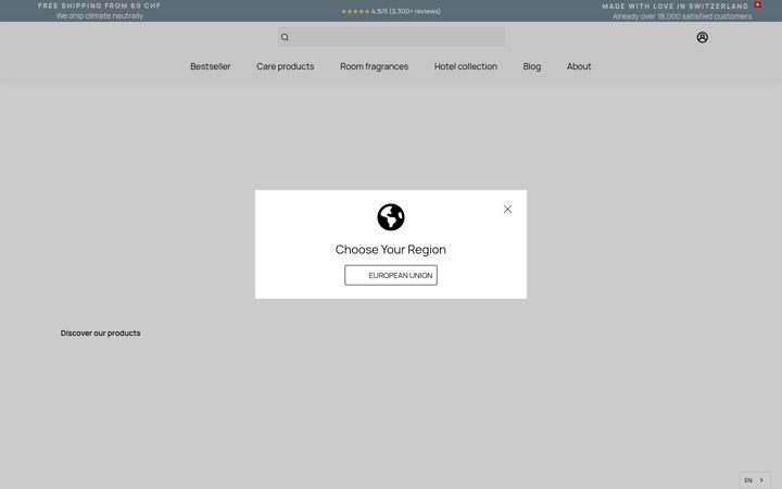 Screenshot of feuerstein-essentials.ch