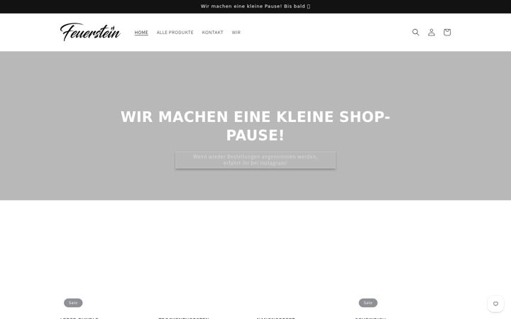 Screenshot of feuerstein-shop.com