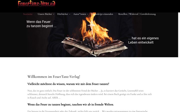 Screenshot ta' feuertanz-verlag.de