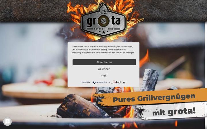 Screenshot of feuertisch-grilltisch.de