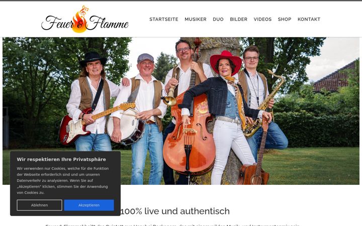 Screenshot of feuerundflamme.online