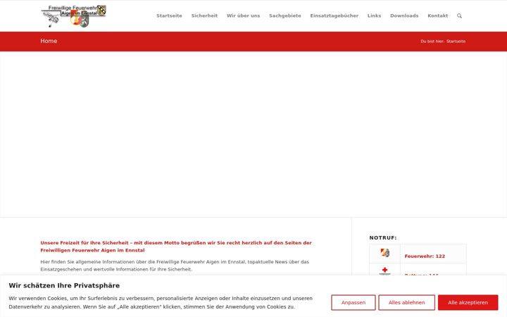 Screenshot of feuerwehr-aigen.at