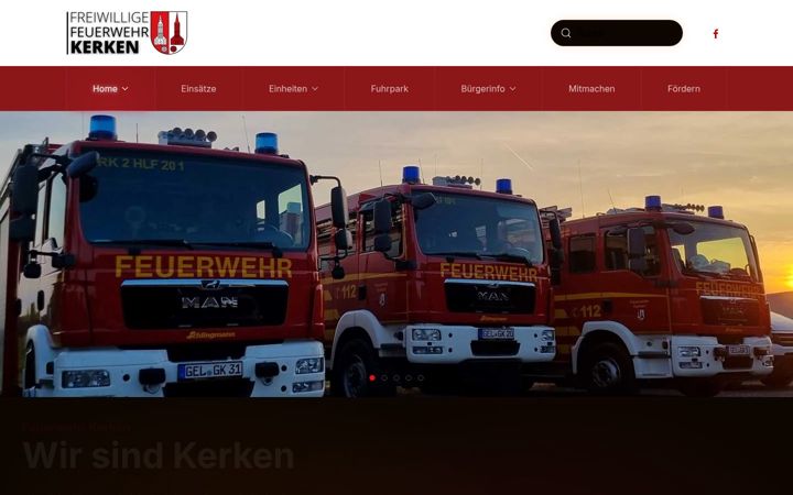 Screenshot of feuerwehr-aldekerk.de