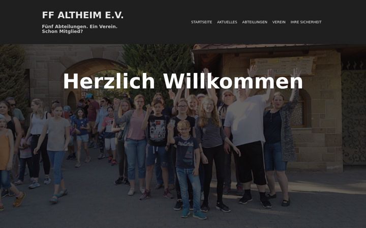 Screenshot of feuerwehr-altheim.de