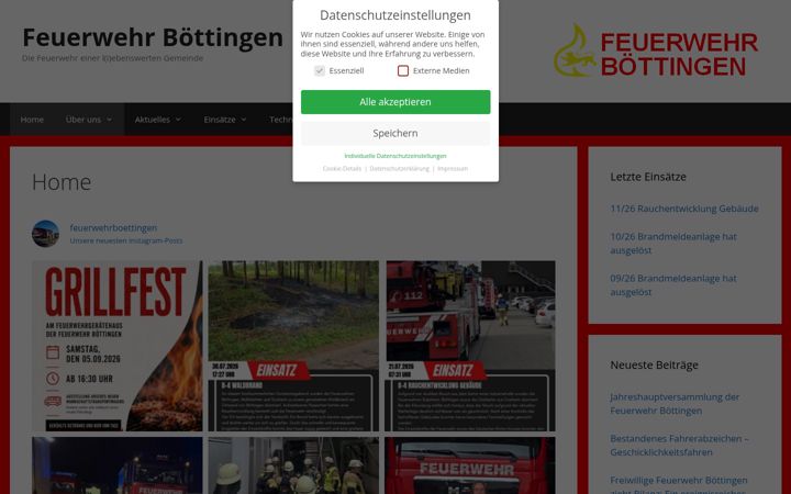 Képernyőkép: feuerwehr-boettingen.de
