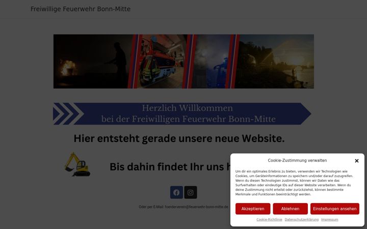 Skärmbild av feuerwehr-bonn-mitte.de