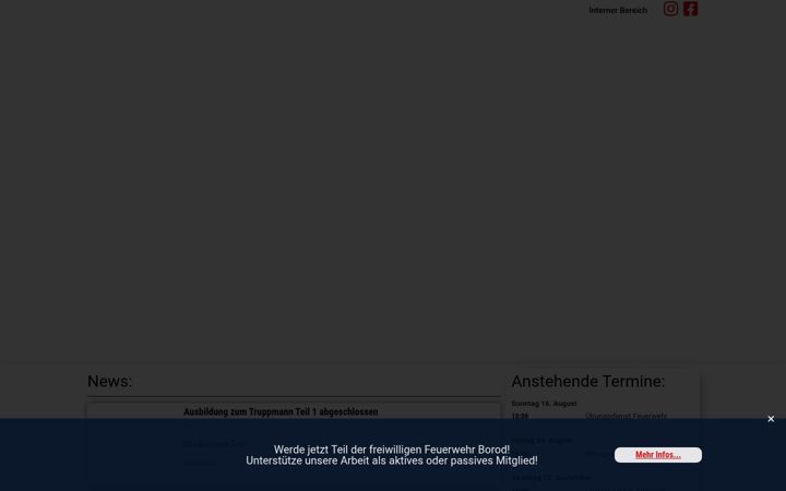 Skärmbild av feuerwehr-borod.de