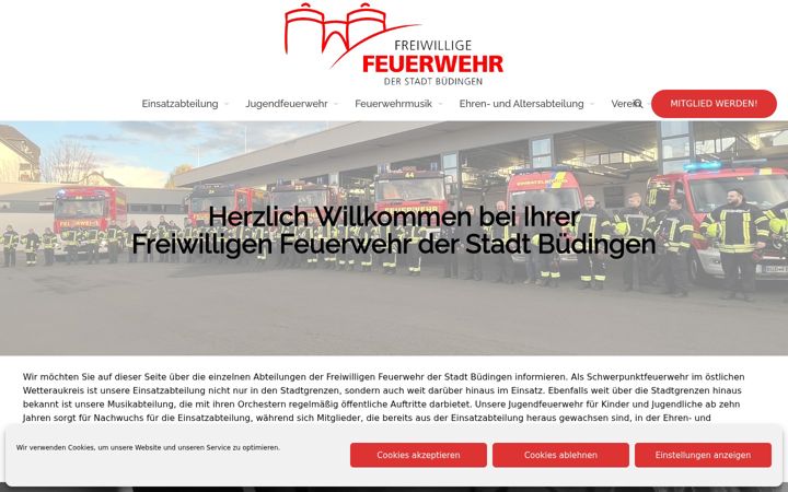 Skärmbild av feuerwehr-buedingen.de