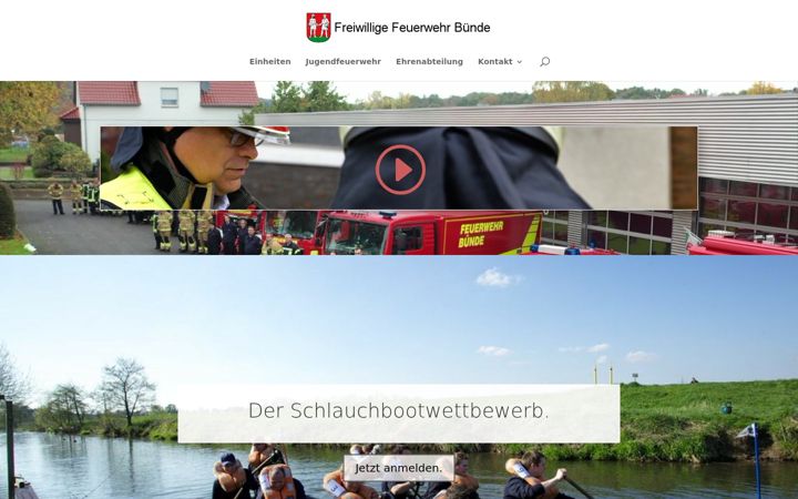 Skärmbild av feuerwehr-buende.de