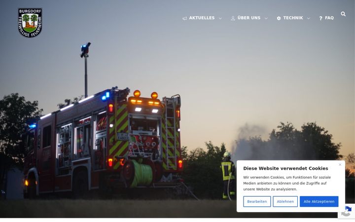 Képernyőkép: feuerwehr-burgdorf.de