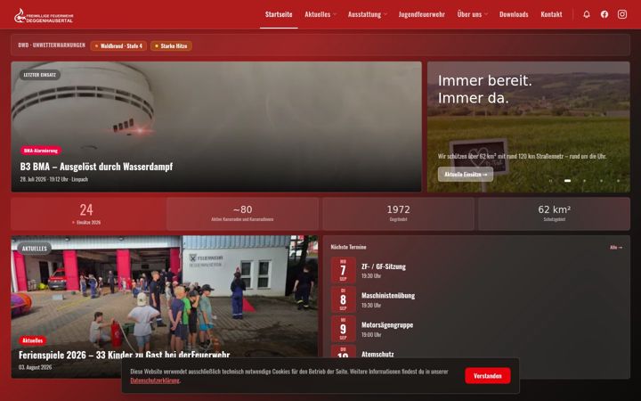 Képernyőkép: feuerwehr-deggenhausertal.de