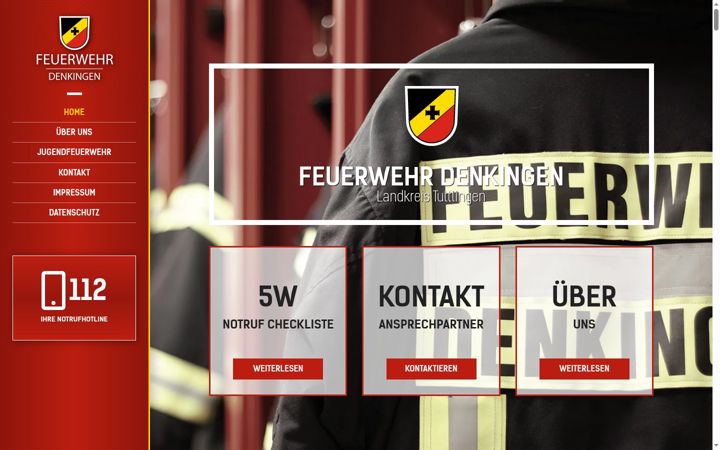 Skärmbild av feuerwehr-denkingen.de