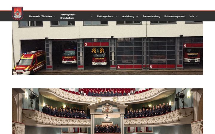 Screenshot of feuerwehr-detmold.org