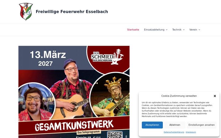 Zrzut ekranu feuerwehr-esselbach.de