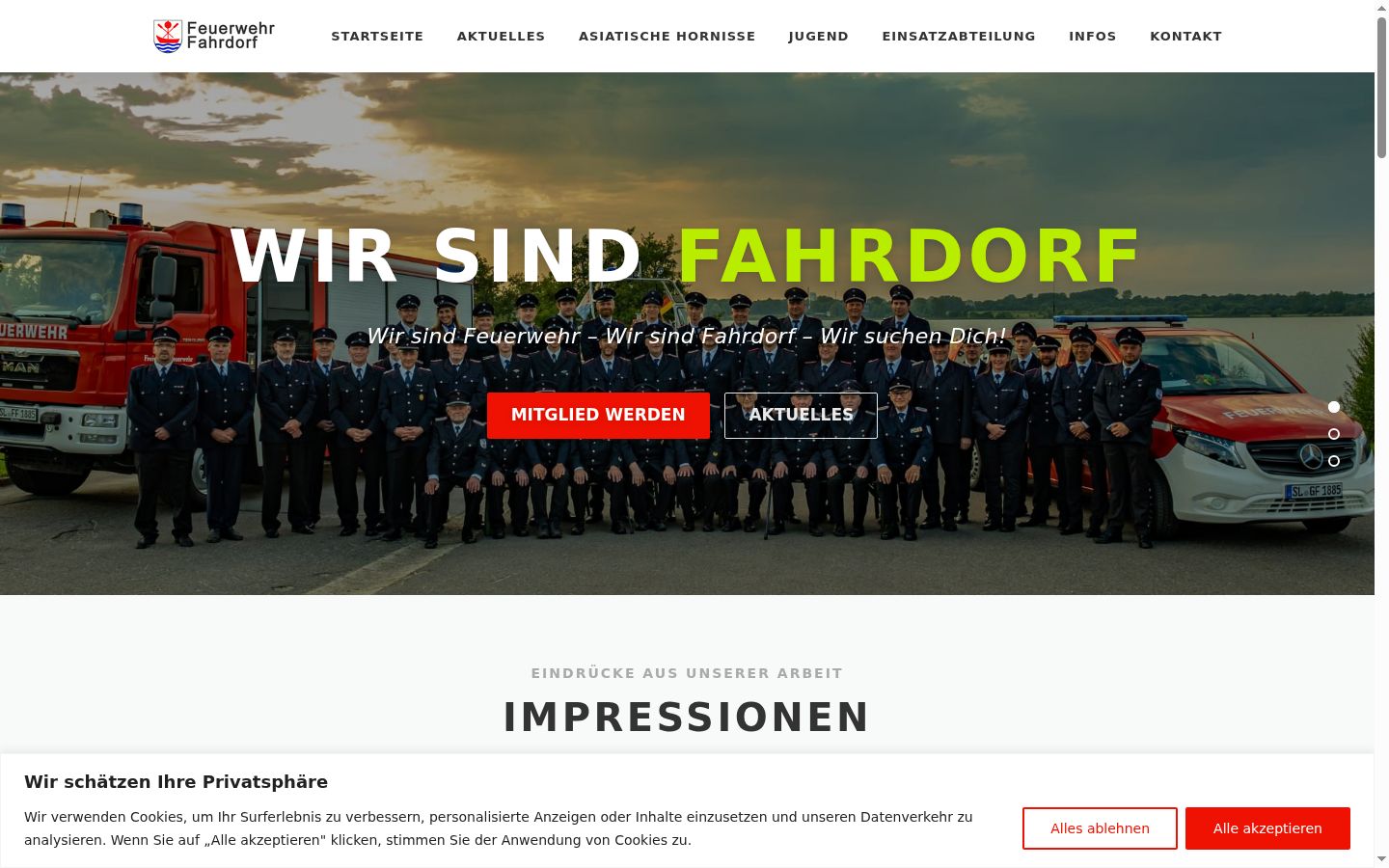 Screenshot tal-banner tal-kunsens muri qabel kwalunkwe interazzjoni