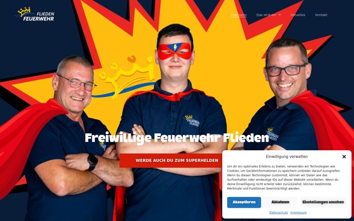 Screenshot of feuerwehr-flieden.de