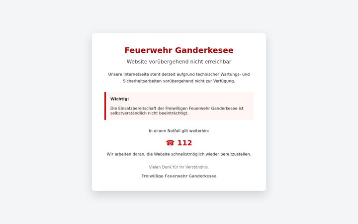Ekraanipilt saidist feuerwehr-ganderkesee.de